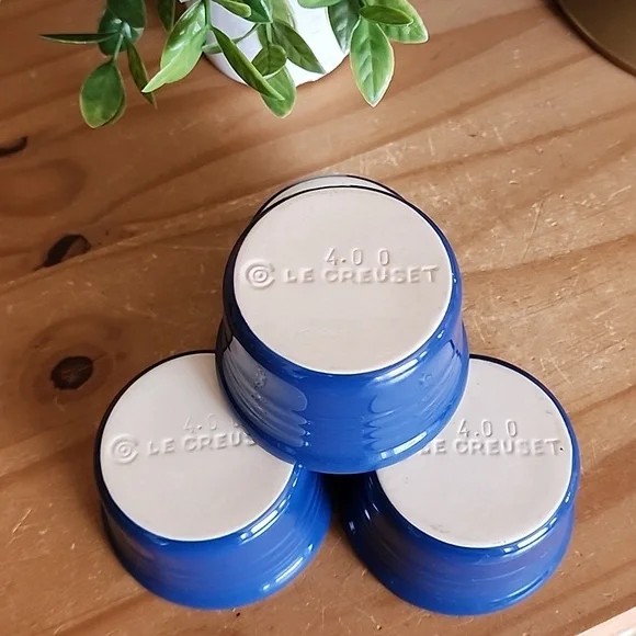 4 Le Creuset Stackable Ramekins Blueberry Color - Picture 12 of 16